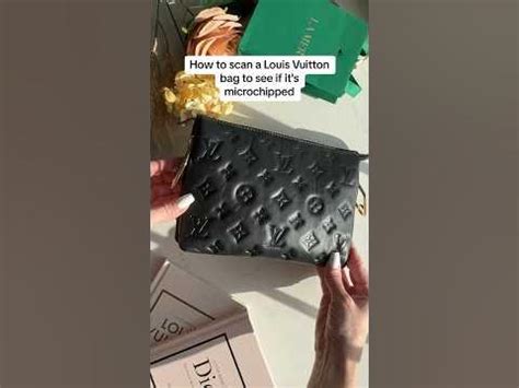 Louis Vuitton microchip check